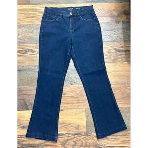 Style & Co Womens Dark Wash Bootcut Jeans Size 6 Short Blue Denim Mid Rise Pants